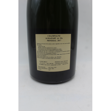 Minéral Extra Brut Blanc de Blancs Champagne Agrapart & Fils 2017 1,5L